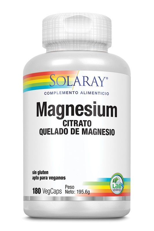 Big Magnesium Citrate 180 Cápsulas Solaray