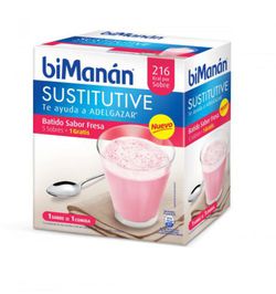 Bmn Batidos De Fresa 6 Sobres