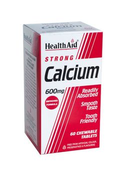 Calcio 600mg 60 Tabletas Health Aid