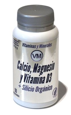 Calcio Magnesio Vtd3 +Silicio Org 90 Comp