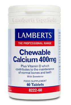 Calcio Masticable 400 Mg 60 Tabs