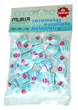 Caramelos S/Azucar Eucalipto 100g. Muria