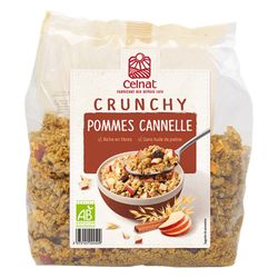 Crunchy Manzana Canela Bio 500gr Celnat