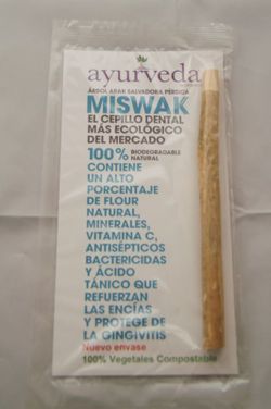 Cepillo Dental Ecologico Miswak De Bambú