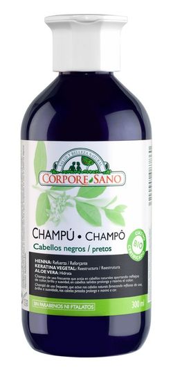 Champu Henna 300 Ml Cabellos Negros Bio