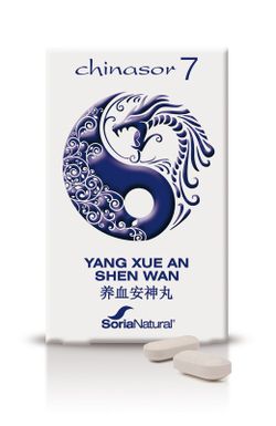 Chinasor 7 Yang Xue An Shen Wan 30 Comprimits Sòria Natural