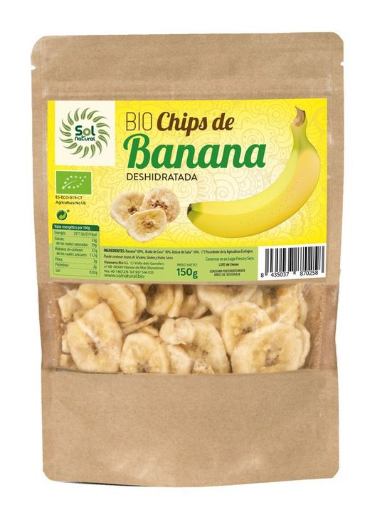 Xips de Banana Bio 150 G