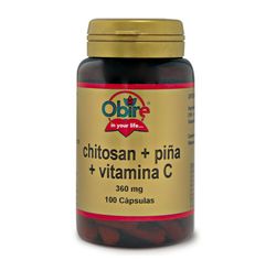 Chitosan+ Piña+ Vitamina  C 100 Caps X 360 Mg