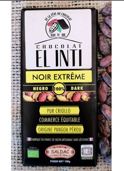 Chocolate 100% Cacao Sin Azucar 100 Gr