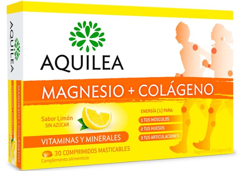 Colageno + Magnesio Sabor Limon 30 Comp Masticable