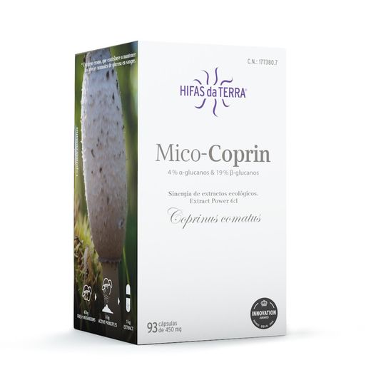 Mico Coprin Extracto Coprinus 93 Cápsulas Hifas Da Terra