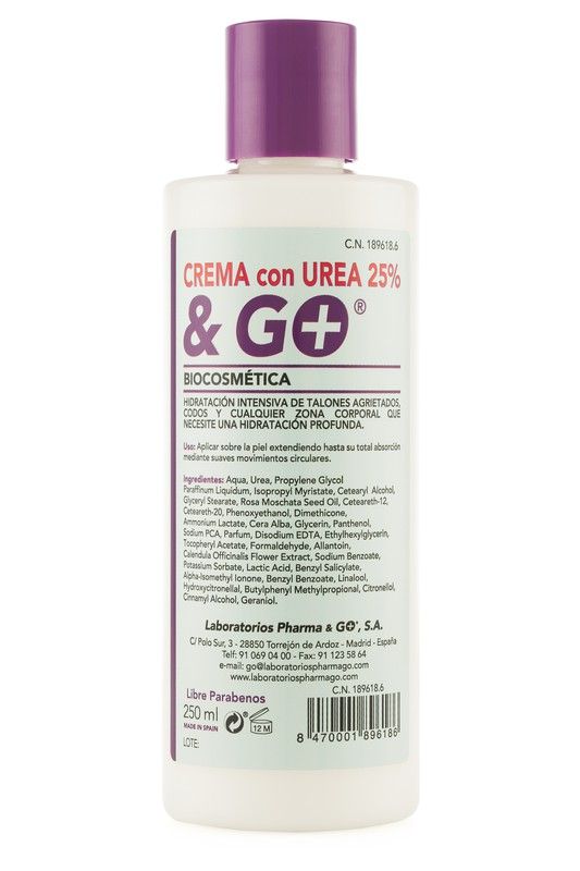 Crema Urea 25% & Go 250 Ml