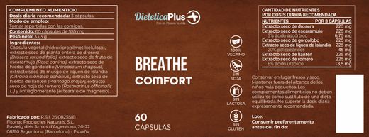 Breathe Comfort 60 Càpsules Dietètica Plus