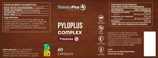 Pyloplus Complex Pylopass 60 Càpsules Dietètica Plus