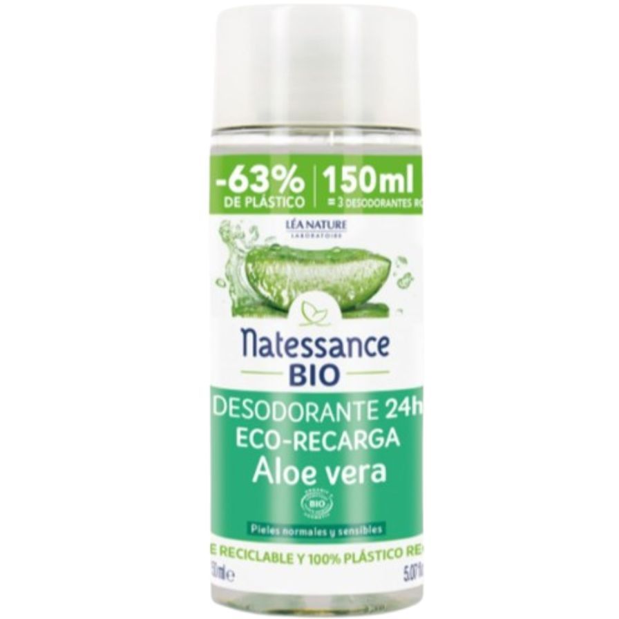 Eco-Recarga Desodorante Aloe Vera Natessance 150ml