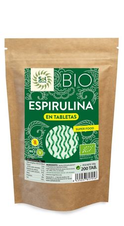 Espirulina En Tabletas Bio 200 Tabletas