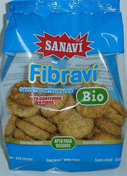 Fibravi Galletas De Fibra Sabor Coco Bio 300 Gr