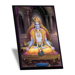 Foto Bhagavan Krishna Yogeshvara Amb Suport De Fusta