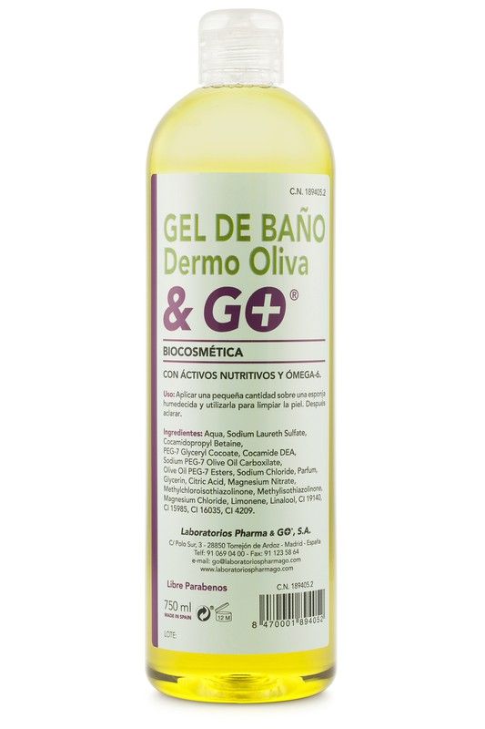 Gel De Baño Con Aceite De Oliva & Go 750 Ml