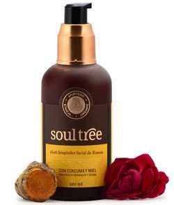 Gel Limpiador Facial De Rosas Con Curcuma 120 Ml