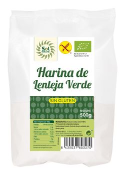 Harina De Lenteja Verde Sin Gluten Bio 500 G