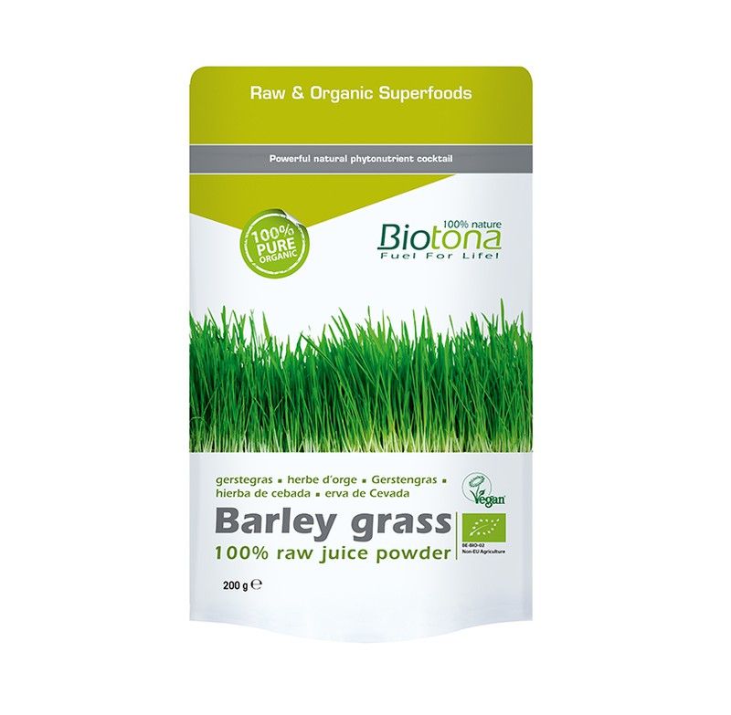 Hierba Cebada Polvo Barley Grass Raw Juice Powder — Ananda Bio