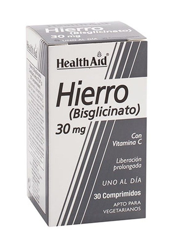 Hierro Bisglicinato 30mg 90 Comprimidos Health Aid