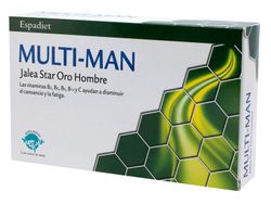 Jalea Multi Man Real Star Oro 20 Viales 10 Ml