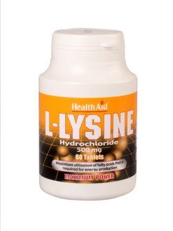 L-Lisina 500mg 60 Comprimidos Health Aid