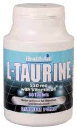 L-Taurina 550mg 60 Comprimidos Health Aid