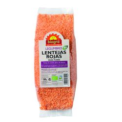 Lentejas Rojas 500g Biogra Bio (Para Pures)