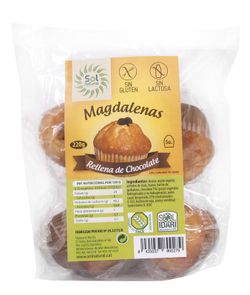Magdalenas S/Gluten  Chocolate 5/U 220 G