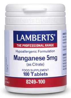 Manganeso Como Citrato 5 Mg  100 Tabs