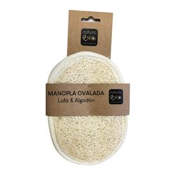 Manopla ovalada lufa & algodon