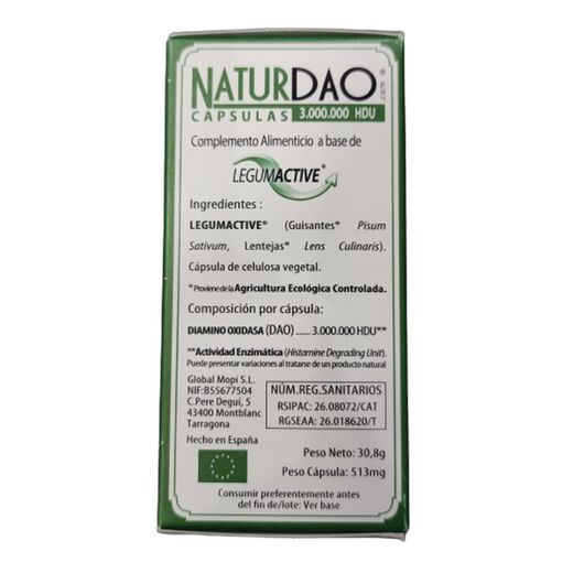 Comprar NaturDAO 3.000.000 HDU 60 Cápsulas Vegetales 3000.000