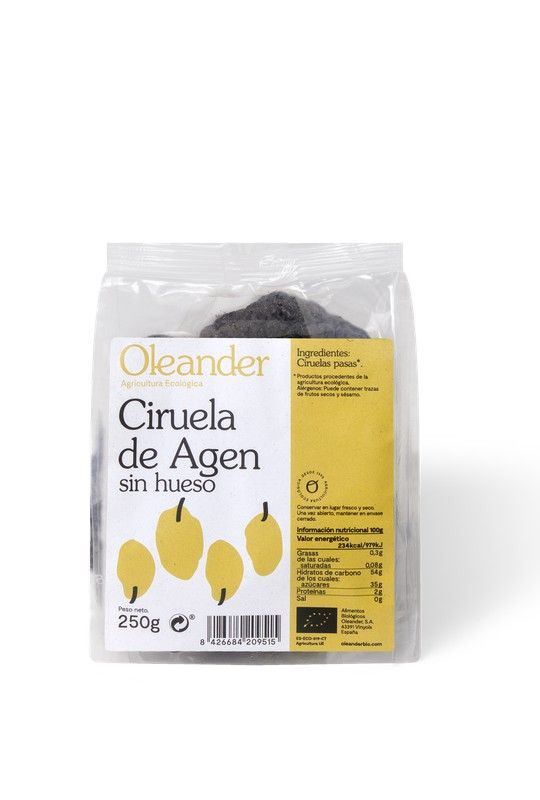 Ciruela Seca Bio 250gr Olenader