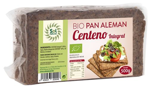 Pan Aleman Centeno Integral Bio 500 G