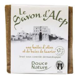 Pastilla Jabon Alepo 12% Laurel Douce Nature 200 G