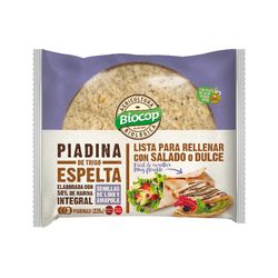 Piadina Trigo Espelta Lino Amapola Biocop 225 G