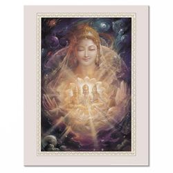 Póster De La Madre Divina Fondo Malva 27,94x35,56cm