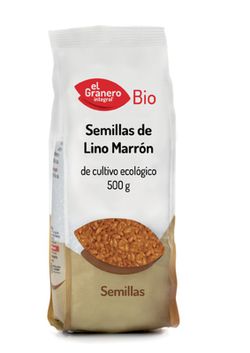 Semillas De Lino Marron Bio 500 Gr Tostadas