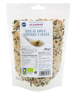 Sopa De Arroz, Verduras Y Algas 250 G