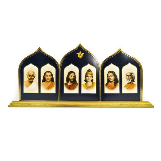 Suport De Fusta Amb Acabat Daurat Per Altar De Viatge