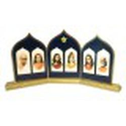 Suport De Fusta Entreobert Amb Acabat Daurat Per Altar De Viatge SRF