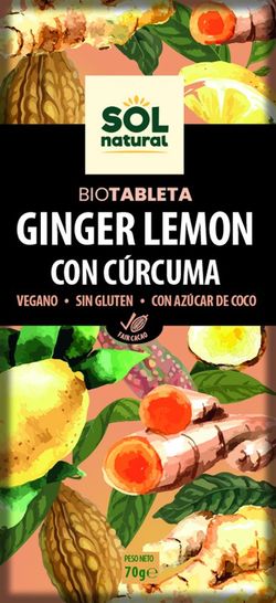 Rajola Xoco Gingebre Limon I Curcuma Bio 70 Gr