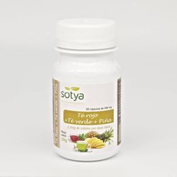Te Verde, Te Rojo Y Piña 500 Mg. Caps. 60u