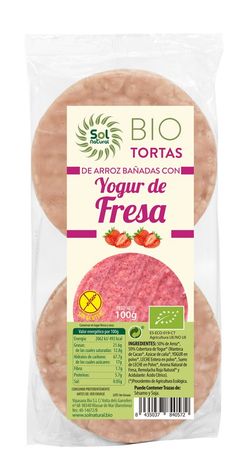 Tortas De Arroz Yogur Y Fresa Bio 100 G