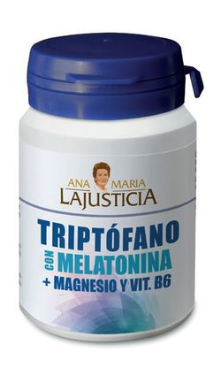 Triptofano Con Melatonina Magn + Vit. B6 60 Comp