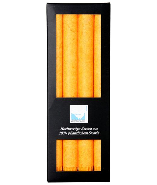 Velas Cilindricas Para Candelabro Amarilla Kerzerman