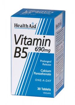 Vitamina B5 (Pantotenato Calcico) 690mg 30 Comprimidos Health Aid